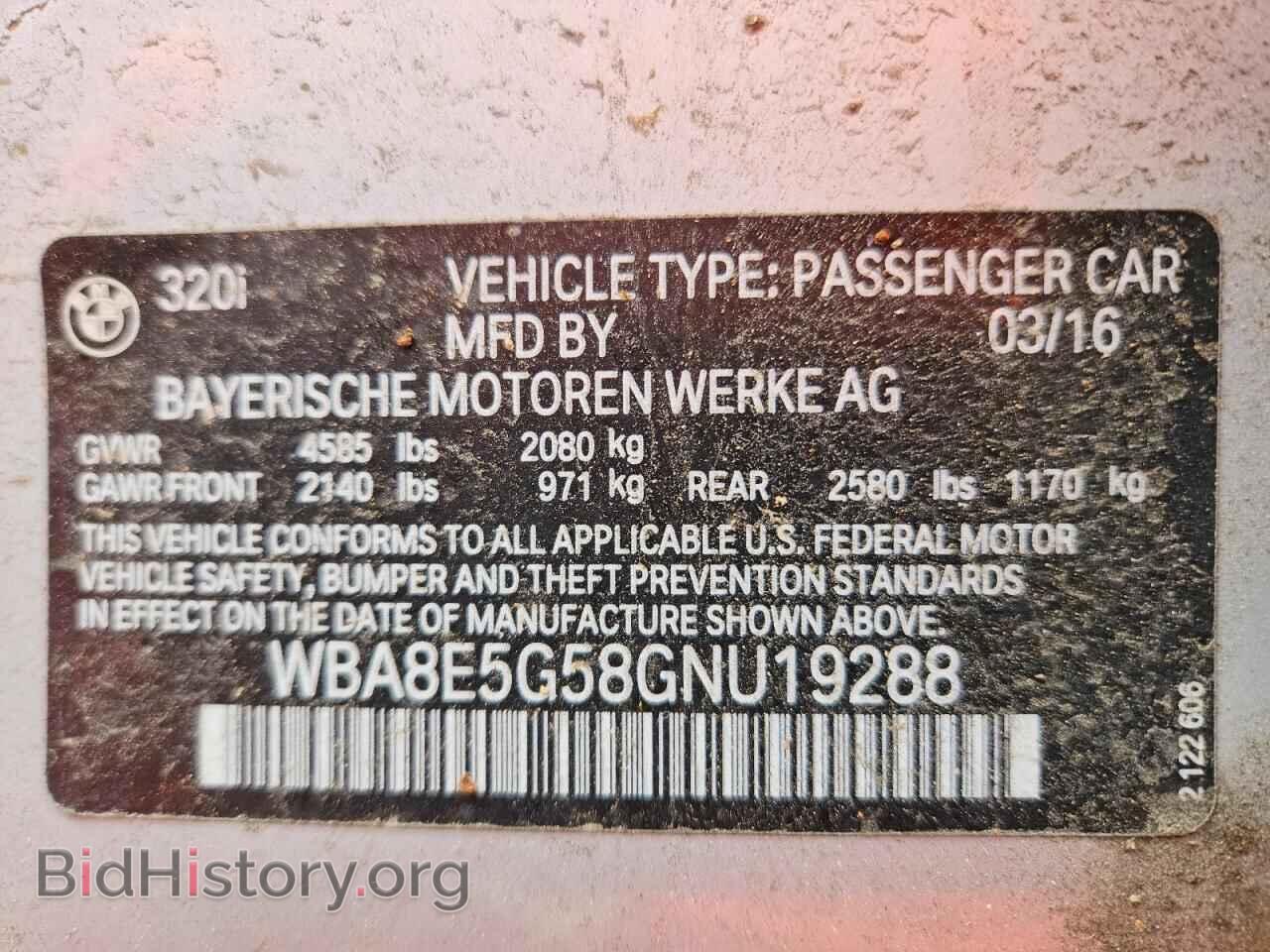 2016 BMW 3 SERIES - VIN: WBA8E5G58GNU19288 - Photo 13
