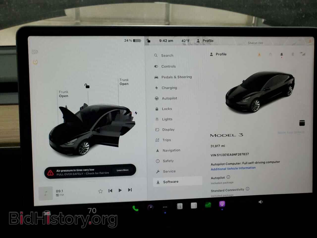 2022 TESLA MODEL 3 - VIN: 5YJ3E1EA9NF287837 - Фото 9