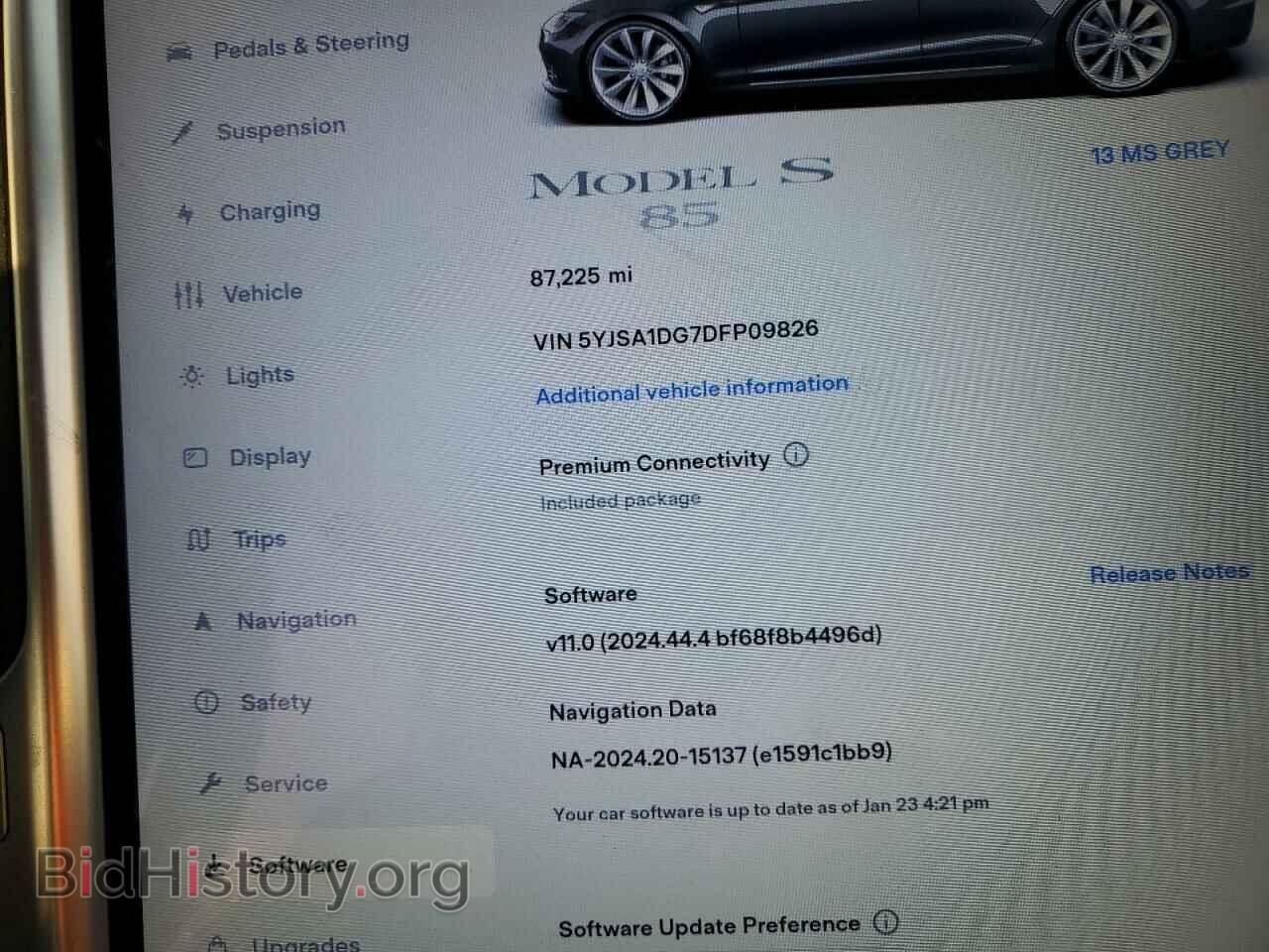 2013 TESLA MODEL S - VIN: 5YJSA1DG7DFP09826 - Фото 9