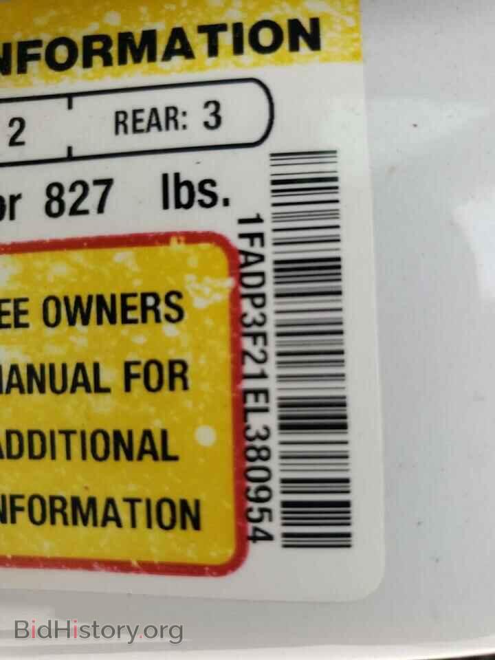 2014 FORD FOCUS - VIN: 1FADP3F21EL380954 - Фото 10