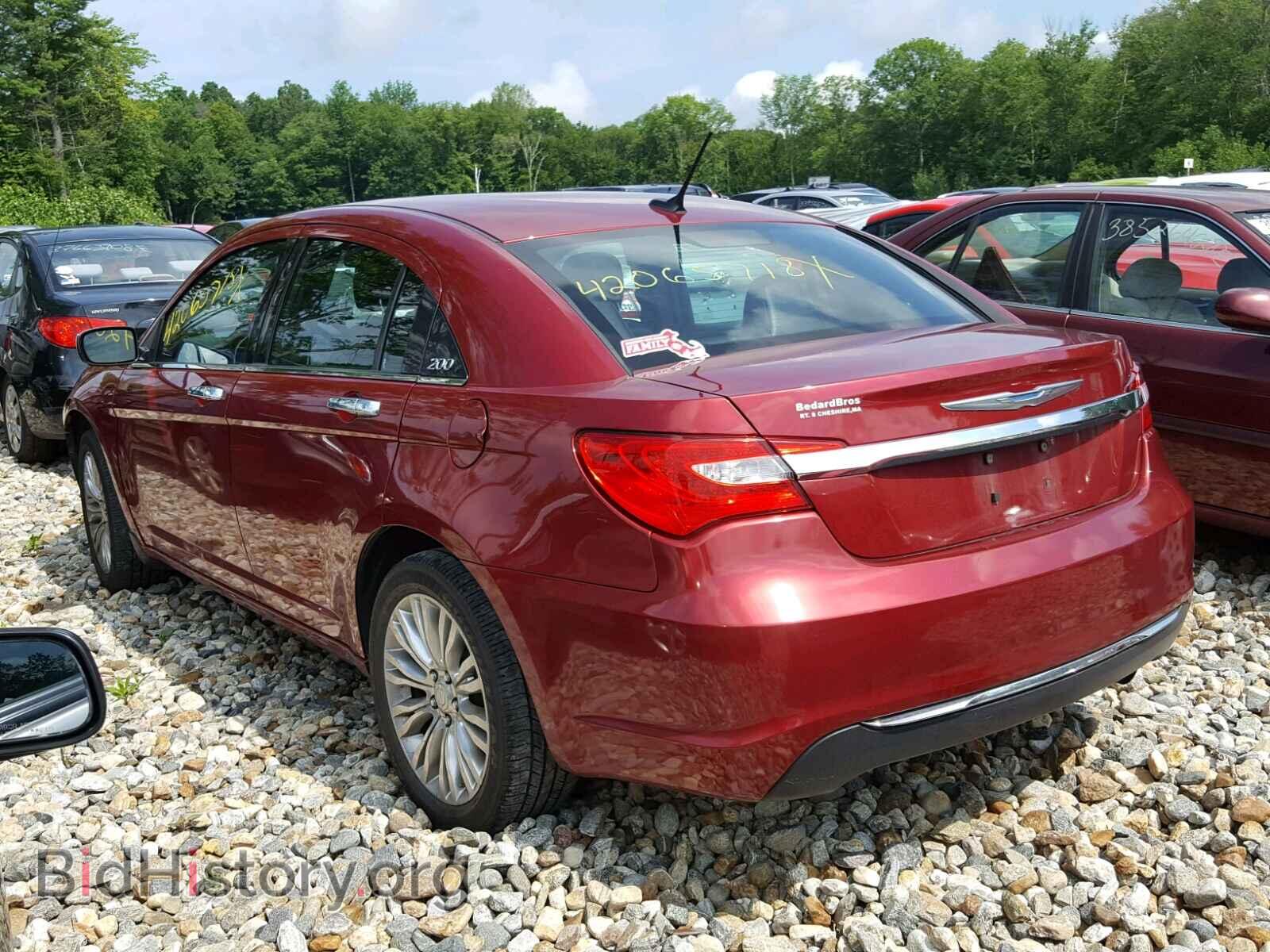 2012 CHRYSLER 200 - VIN: 1C3CCBCB2CN158865 - Фото 3