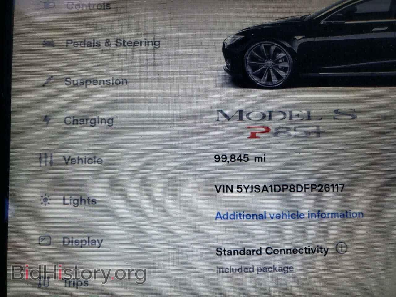 2013 TESLA MODEL S - VIN: 5YJSA1DP8DFP26117 - Photo 9