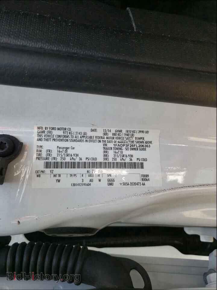 2015 FORD FOCUS - VIN: 1FADP3F26FL206363 - Фото 10