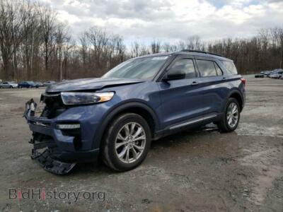 2021 Ford EXPLORER Explorer X, синий — VIN 1FMSK8DH9MGA38126, Copart