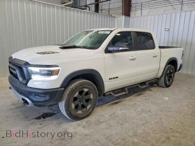 2019 RAM 1500 Rebel, white — VIN 1C6SRFLT6KN695136, Copart