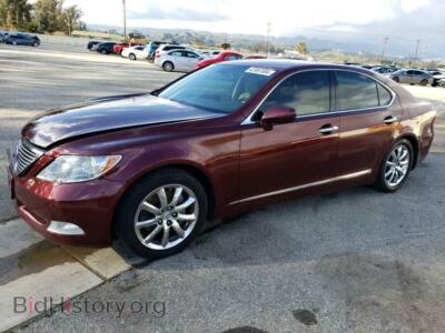 2008 Lexus LS460 460, красный — VIN JTHBL46F385070883, Copart