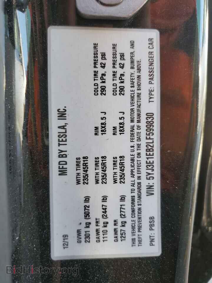 2020 TESLA MODEL 3 - VIN: 5YJ3E1EB2LF599830 - Photo 13