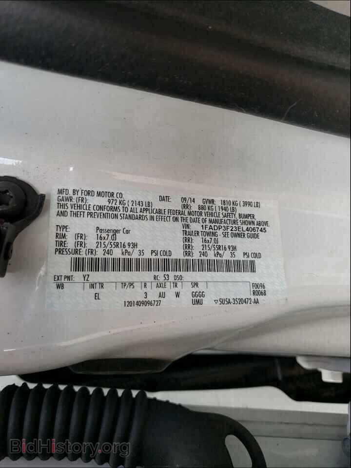 2014 FORD FOCUS - VIN: 1FADP3F23EL406745 - Photo 10