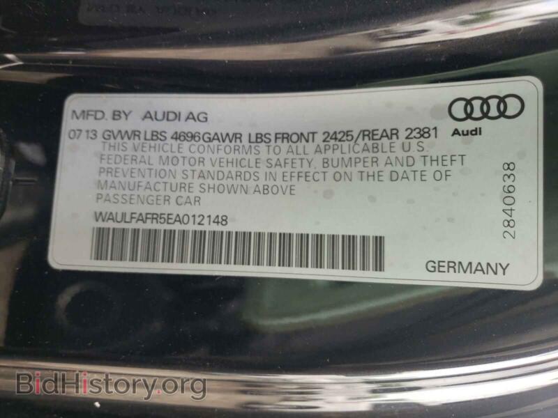 2014 Audi A5 (VIN WAULFAFR5EA012148) — фото 10 из 10