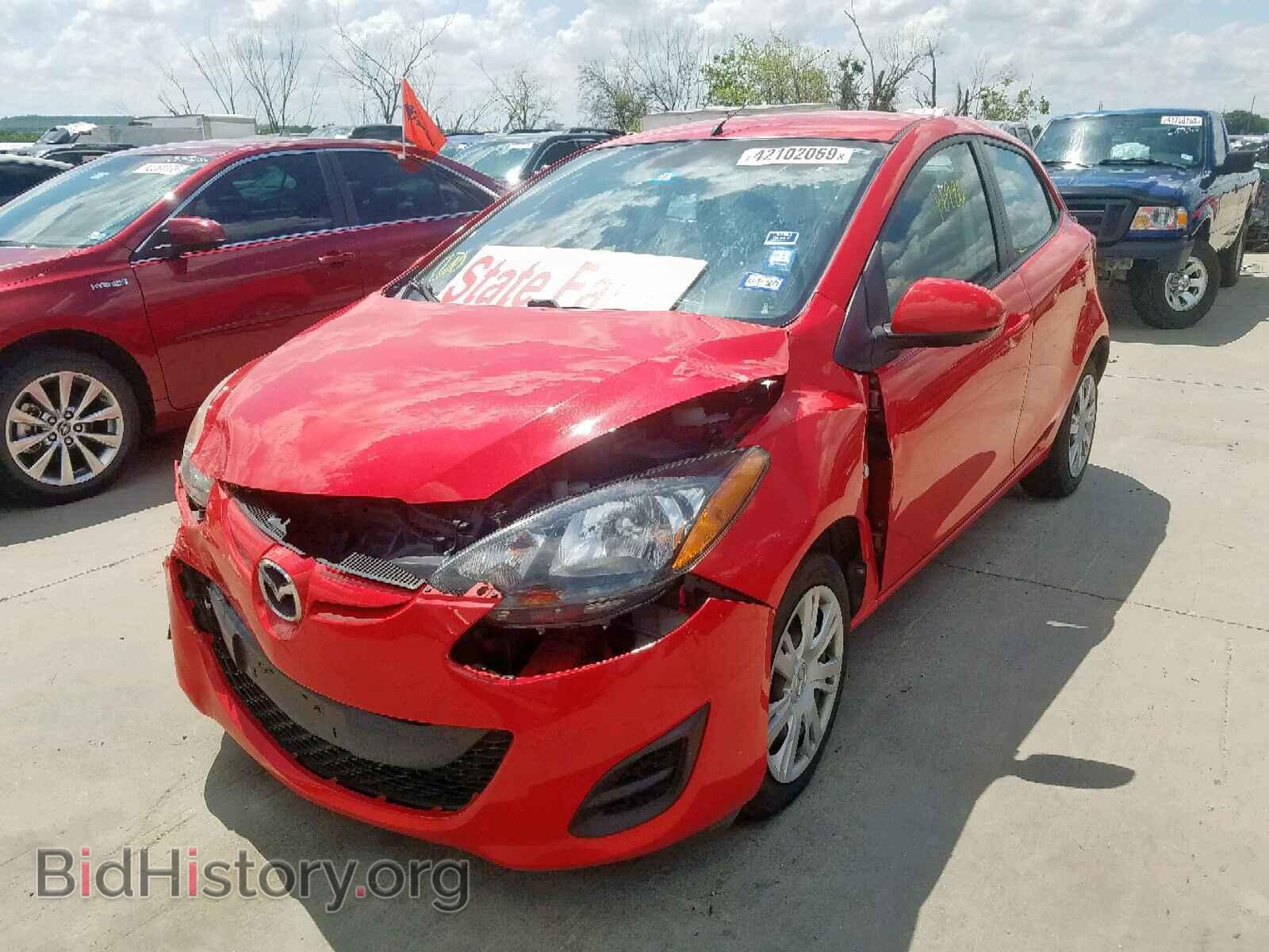 2014 MAZDA 2 - VIN: JM1DE1KY0E0183550 - Фото 2