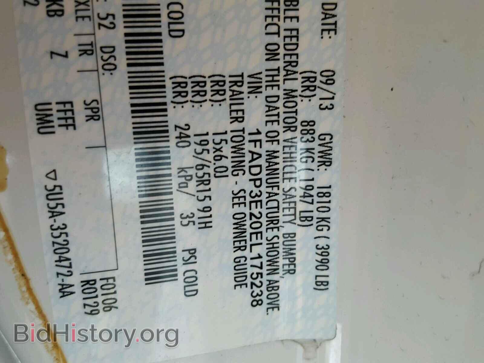 2014 FORD FOCUS - VIN: 1FADP3E20EL175238 - Photo 9