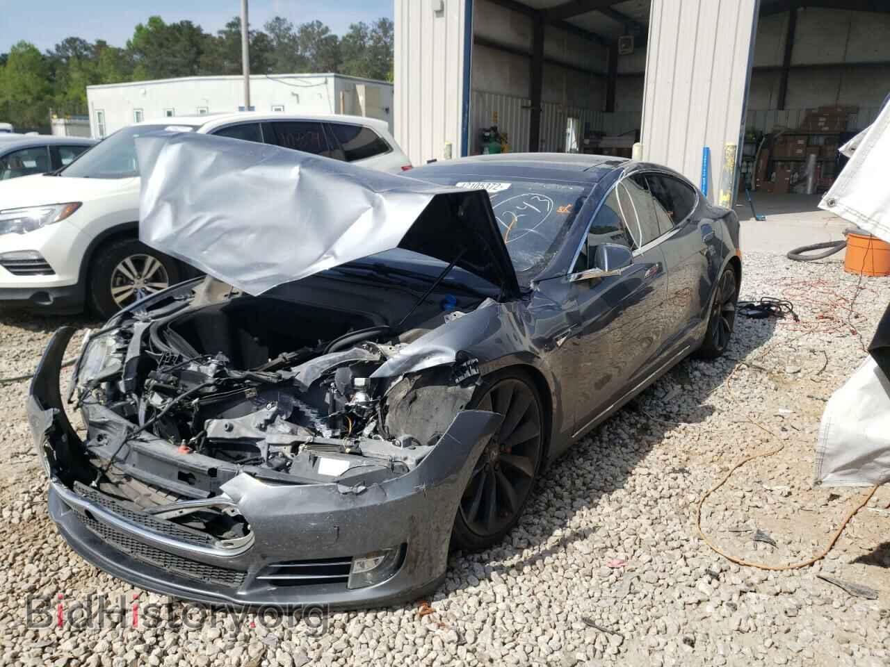 2014 TESLA MODEL S - VIN: 5YJSA1H14EFP42841 - Фото 2