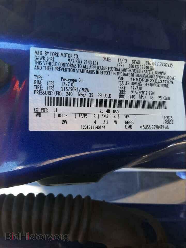 2014 FORD FOCUS - VIN: 1FADP3F2XEL217879 - Photo 10
