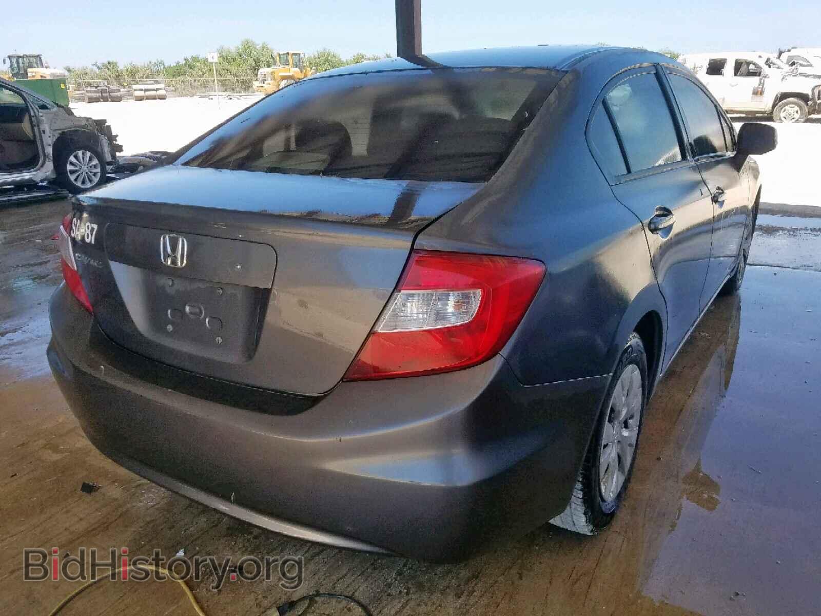 2012 HONDA CIVIC LX - VIN: 2HGFB2F5XCH317580 - Фото 4