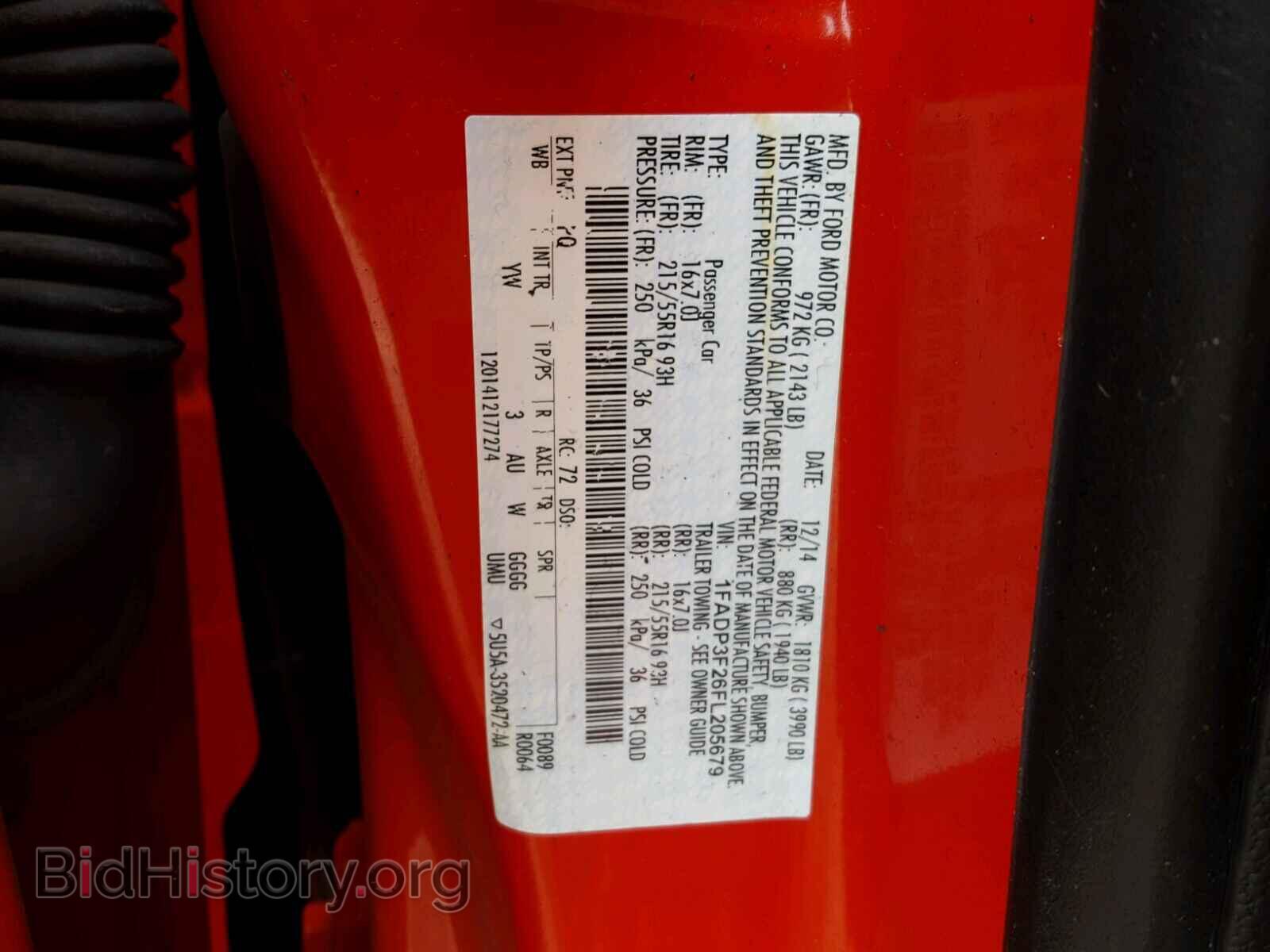 2015 FORD FOCUS - VIN: 1FADP3F26FL205679 - Фото 10