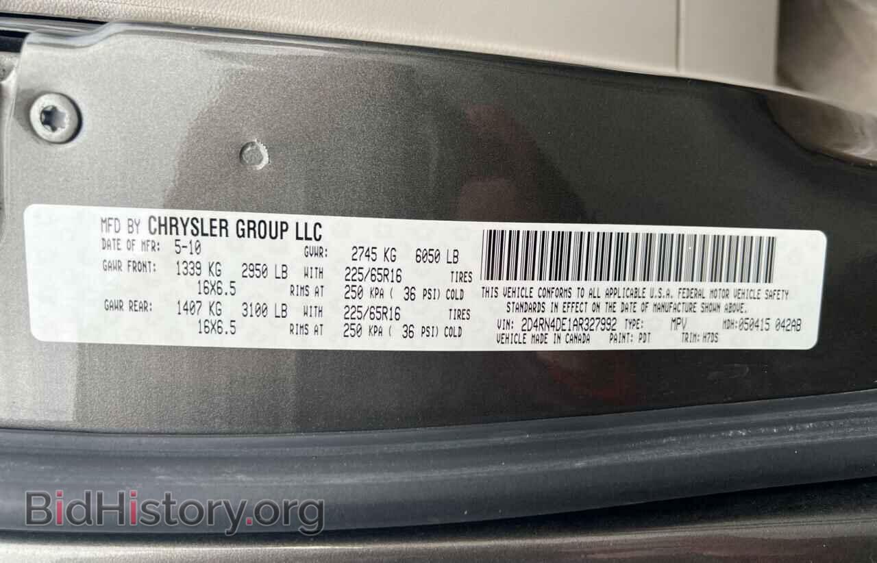 2010 DODGE CARAVAN - VIN: 2D4RN4DE1AR327992 - Photo 10
