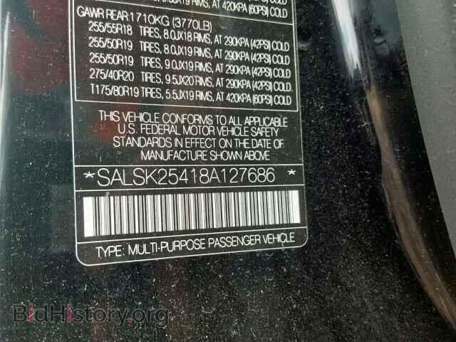 2008 LAND ROVER RANGE ROVE - VIN: SALSK25418A127686 - Фото 10