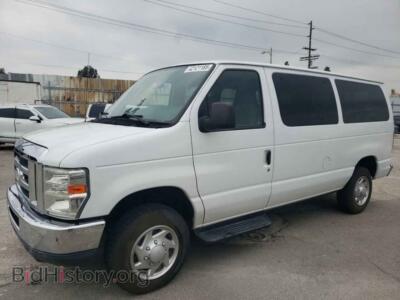 2014 Ford ALL MODELS E350 Super Duty Wagon, white — VIN 1FBNE3BL9EDB00988, Copart