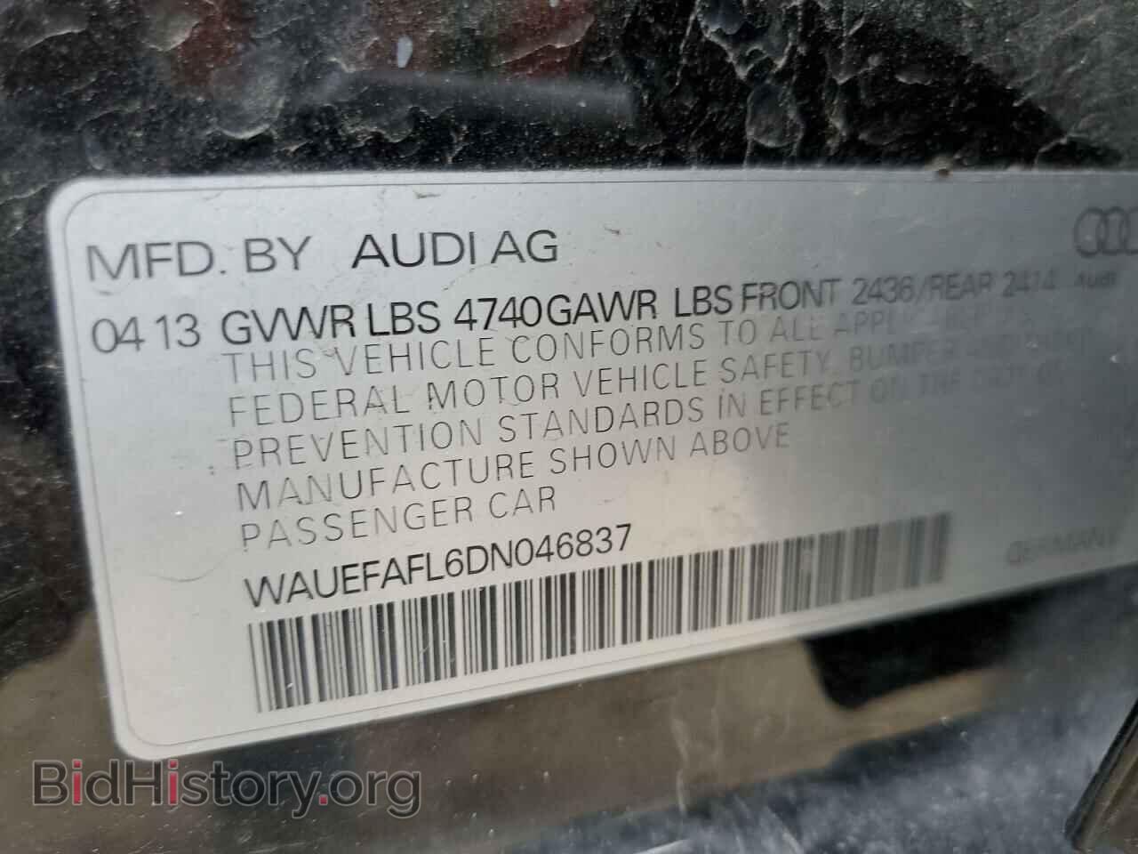2013 AUDI A4 - VIN: WAUEFAFL6DN046837 - Фото 12