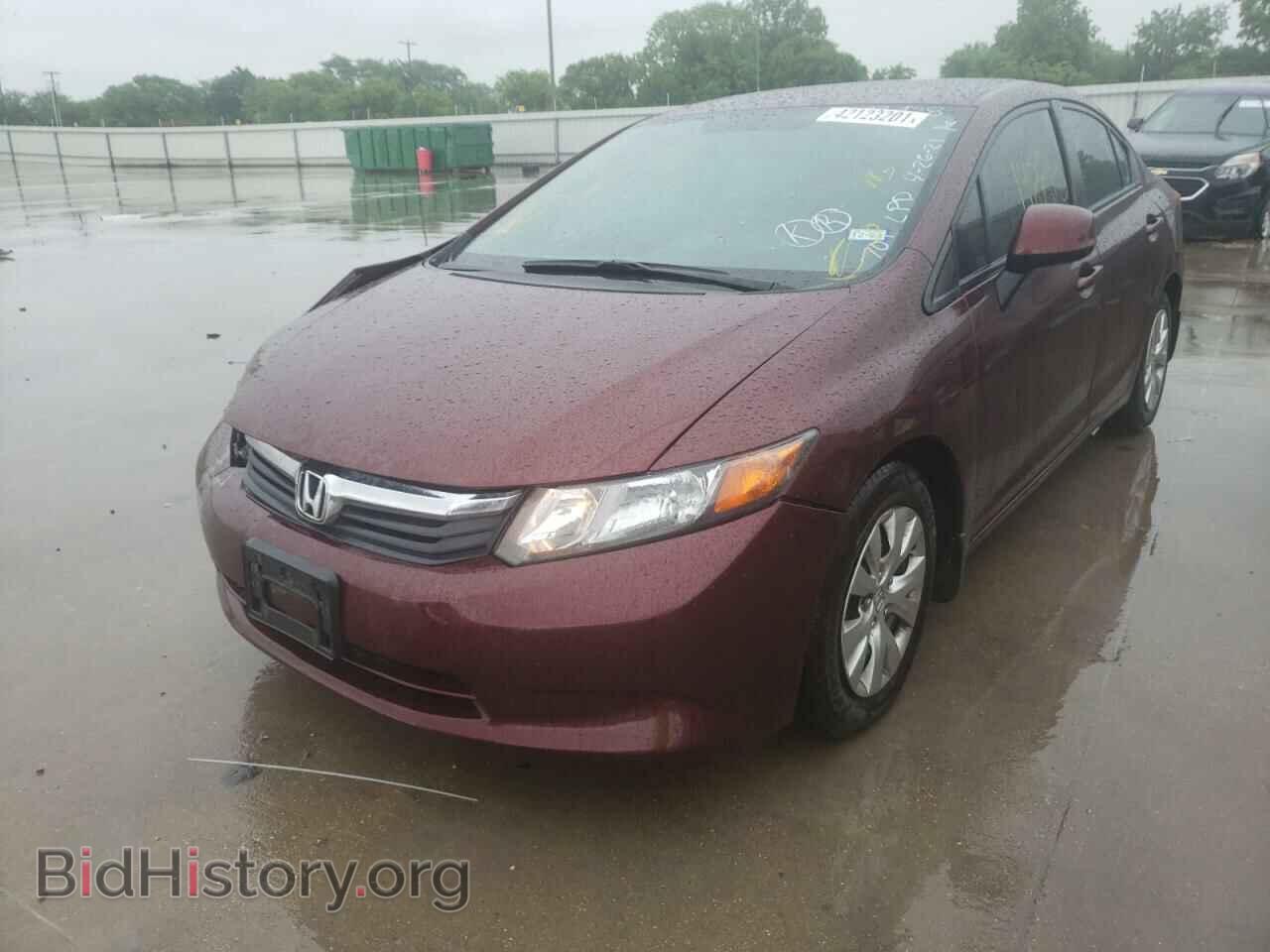 2012 HONDA CIVIC - VIN: 2HGFB2F53CH606848 - Фото 2