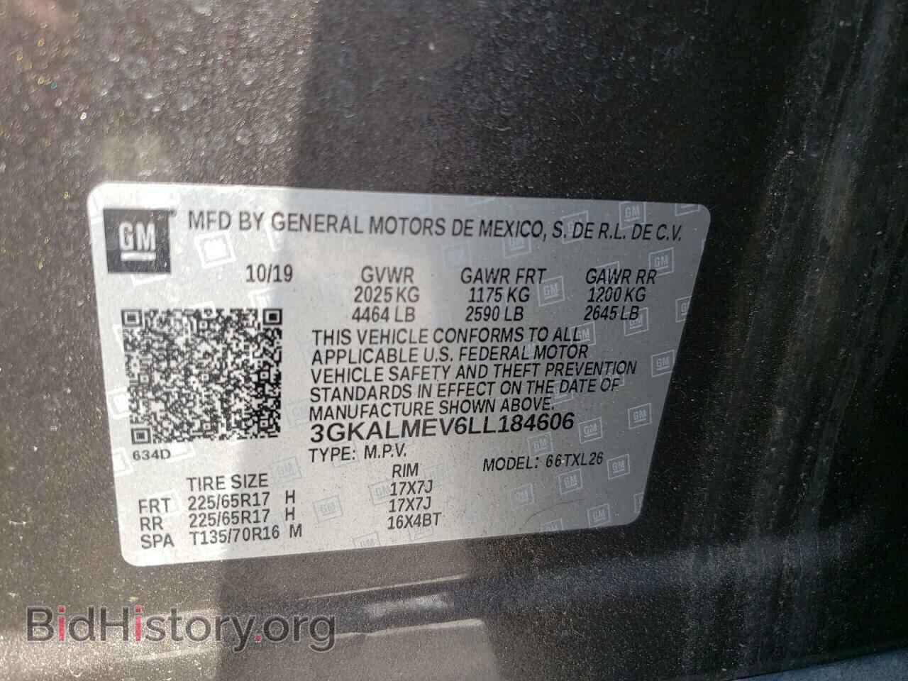 2020 GMC TERRAIN - VIN: 3GKALMEV6LL184606 - Фото 10