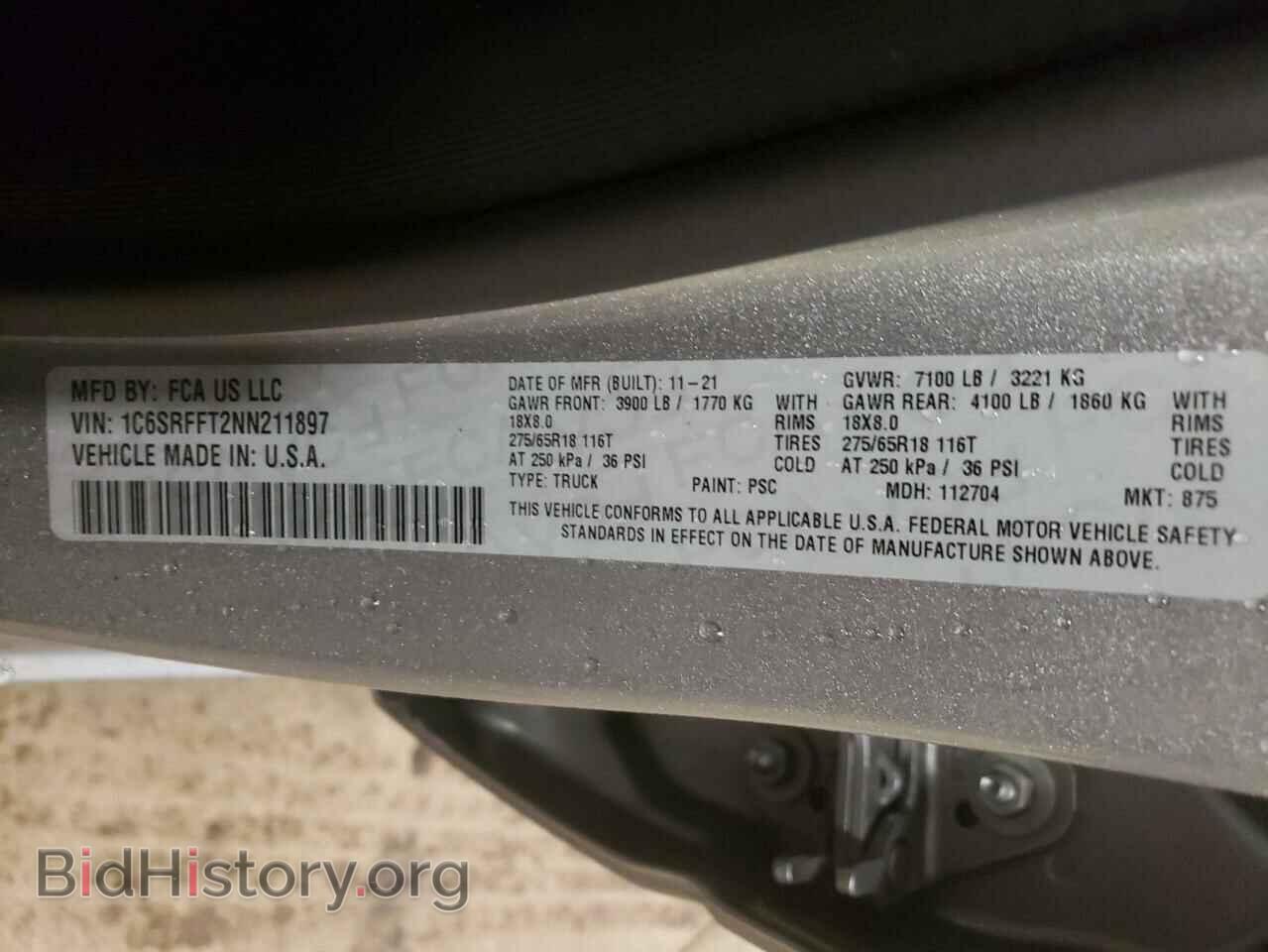 2022 RAM 1500 - VIN: 1C6SRFFT2NN211897 - Фото 10