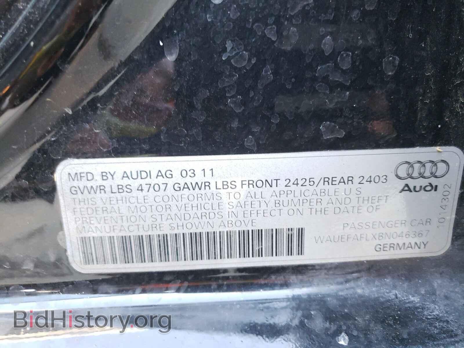 2011 AUDI A4 - VIN: WAUEFAFLXBN046367 - Фото 10