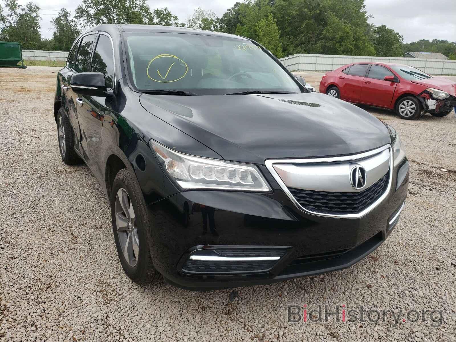 Фотография 5FRYD3H22GB019321 - ACURA MDX 2016