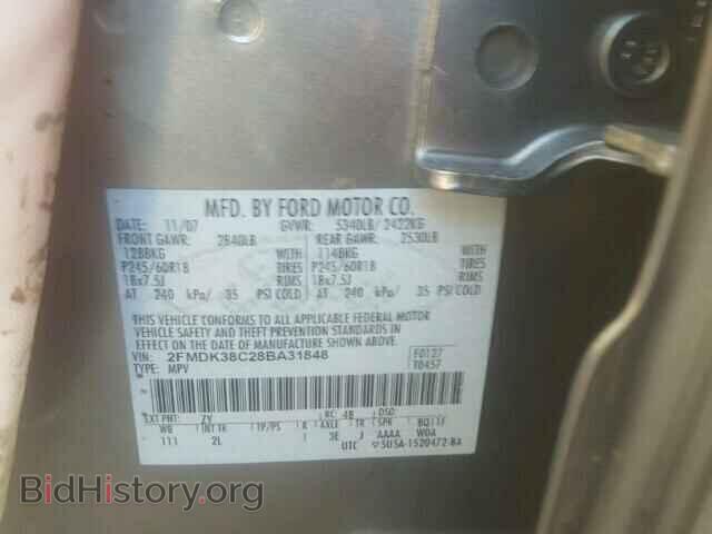 2008 FORD EDGE - VIN: 2FMDK38C28BA31848 - Фото 10