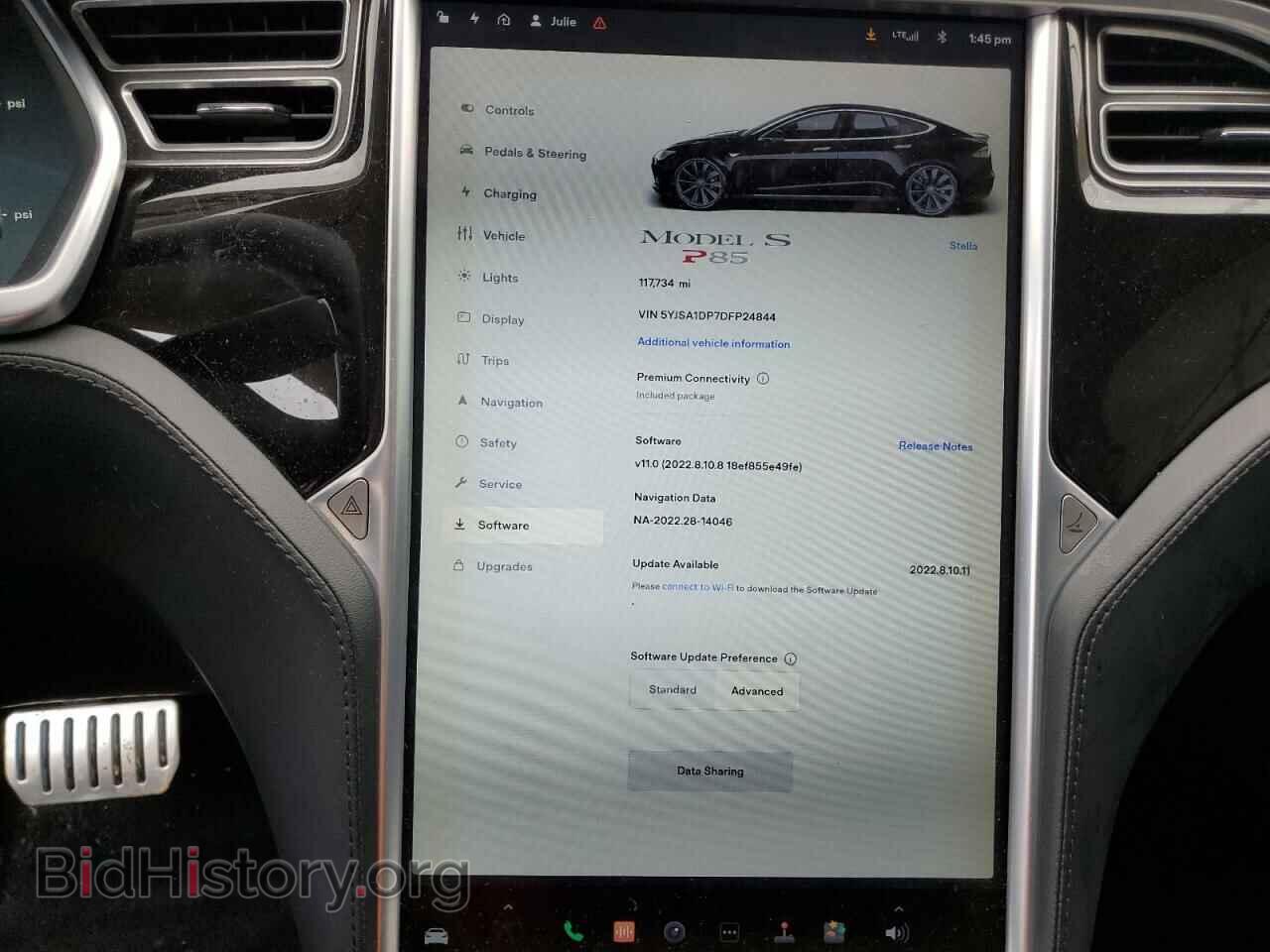 2013 TESLA MODEL S - VIN: 5YJSA1DP7DFP24844 - Фото 9