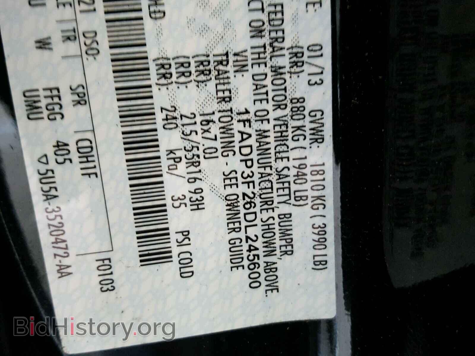 2013 FORD FOCUS - VIN: 1FADP3F26DL245600 - Photo 10