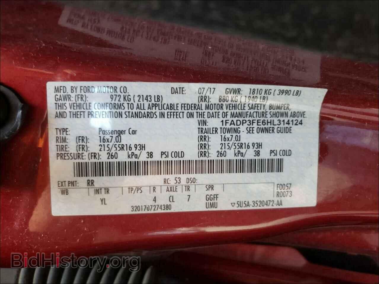 2017 FORD FOCUS - VIN: 1FADP3FE6HL314124 - Photo 10