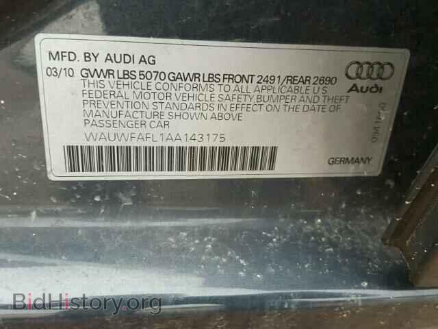 2010 AUDI A4 - VIN: WAUWFAFL1AA143175 - Фото 10