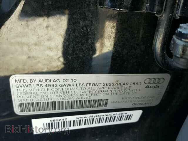 2010 AUDI A6 - VIN: WAUEKAFB7AN060583 - Фото 10