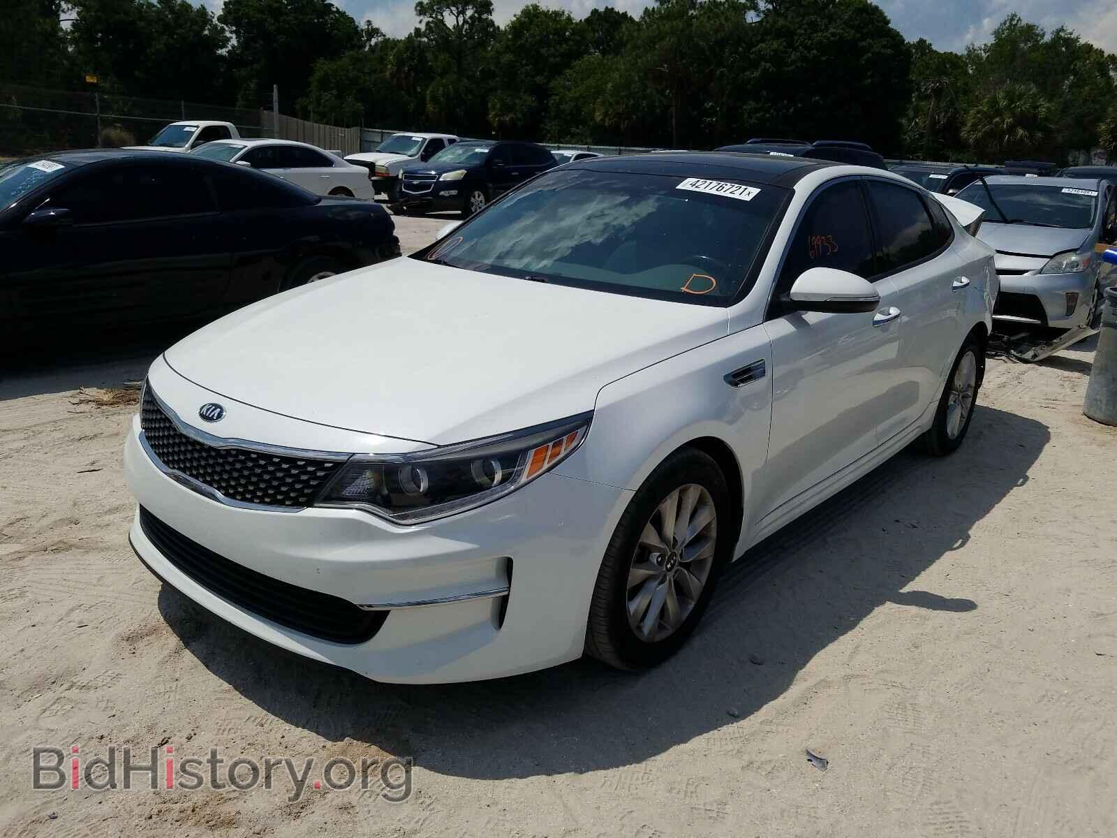 2016 KIA OPTIMA - VIN: 5XXGU4L36GG022593 - Фото 2