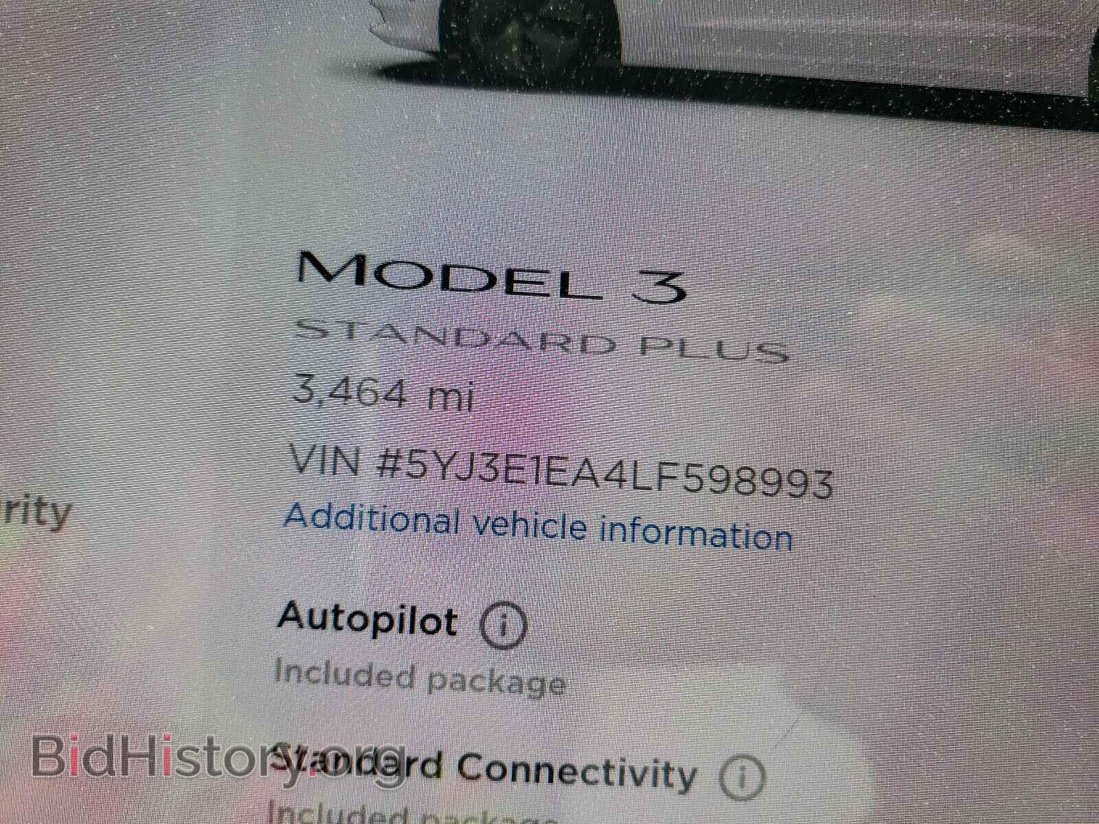 2020 TESLA MODEL 3 - VIN: 5YJ3E1EA4LF598993 - Фото 8