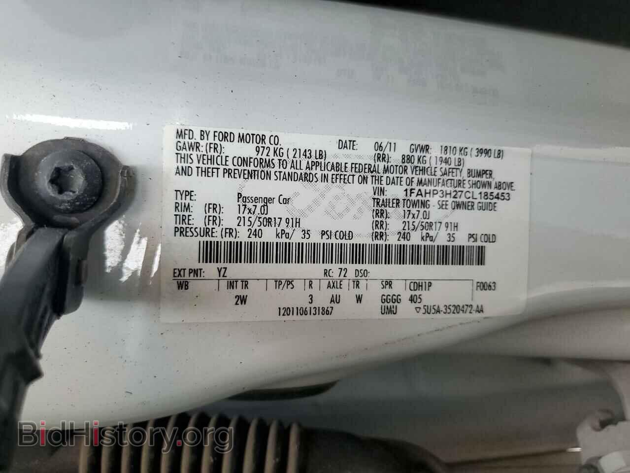 2012 FORD FOCUS - VIN: 1FAHP3H27CL185453 - Фото 13