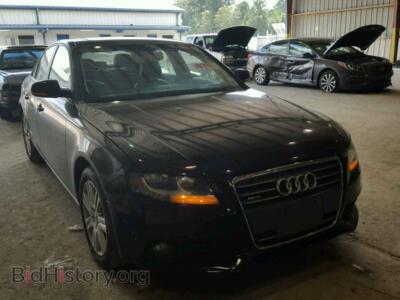 2012 Audi A4, черный — VIN WAUBFAFL2CN005333, Copart