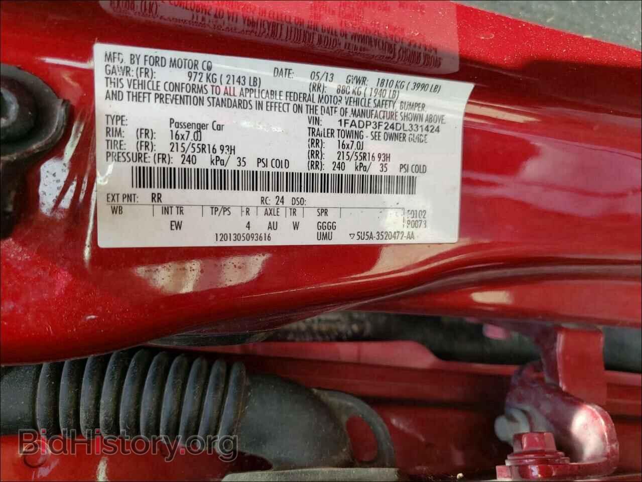 2013 FORD FOCUS - VIN: 1FADP3F24DL331424 - Photo 10
