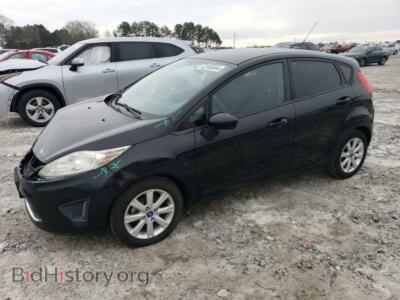 2012 Ford FIESTA SE, черный — VIN 3FADP4EJ3CM128259, Copart