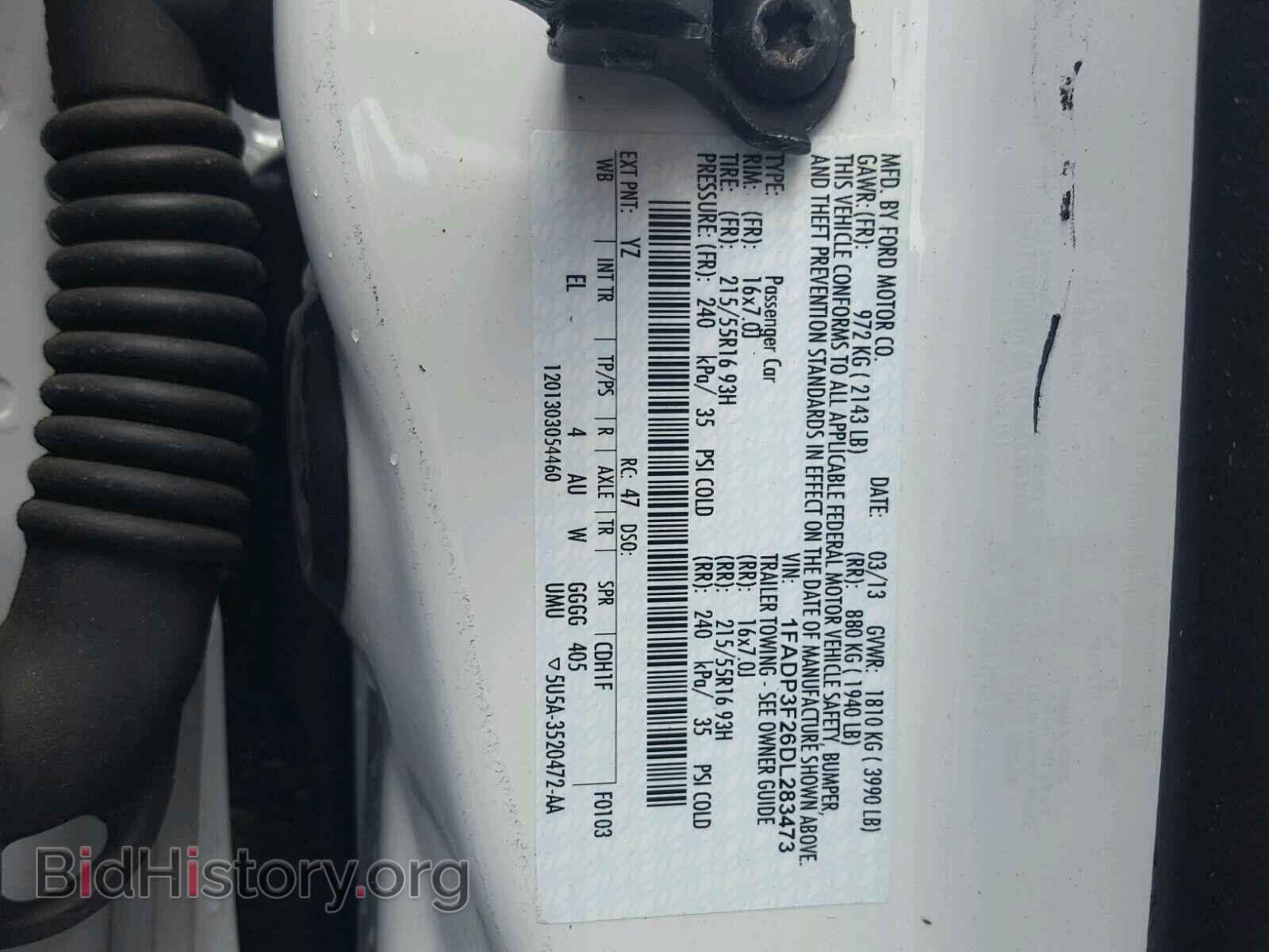 2013 FORD FOCUS - VIN: 1FADP3F26DL283473 - Photo 10