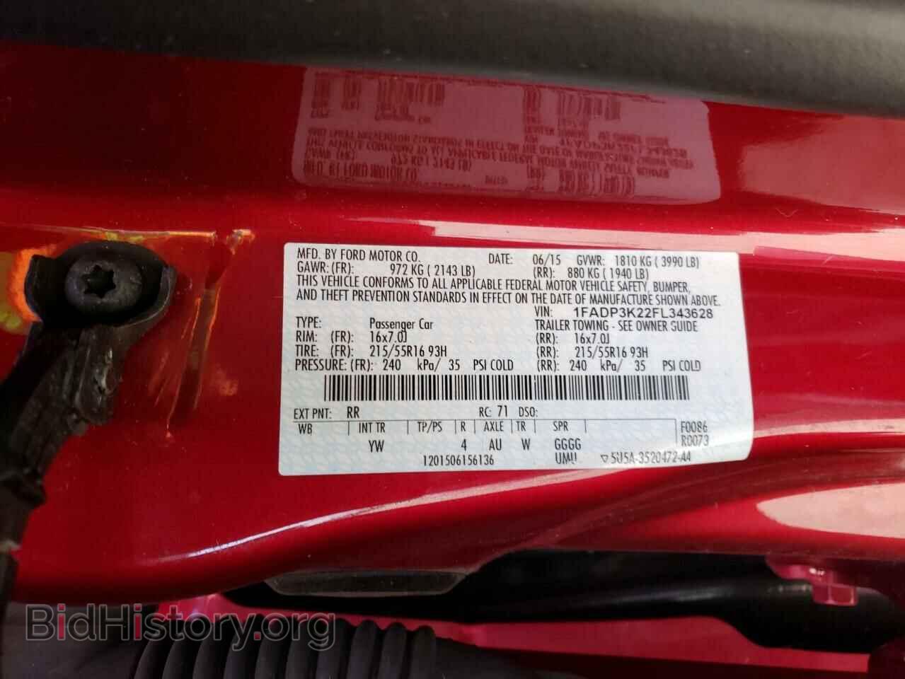 2015 FORD FOCUS - VIN: 1FADP3K22FL343628 - Photo 12