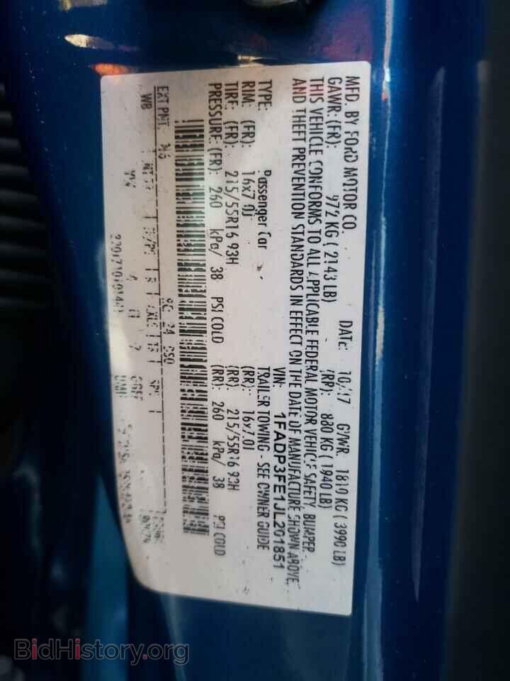 2018 FORD FOCUS - VIN: 1FADP3FE1JL201851 - Фото 12