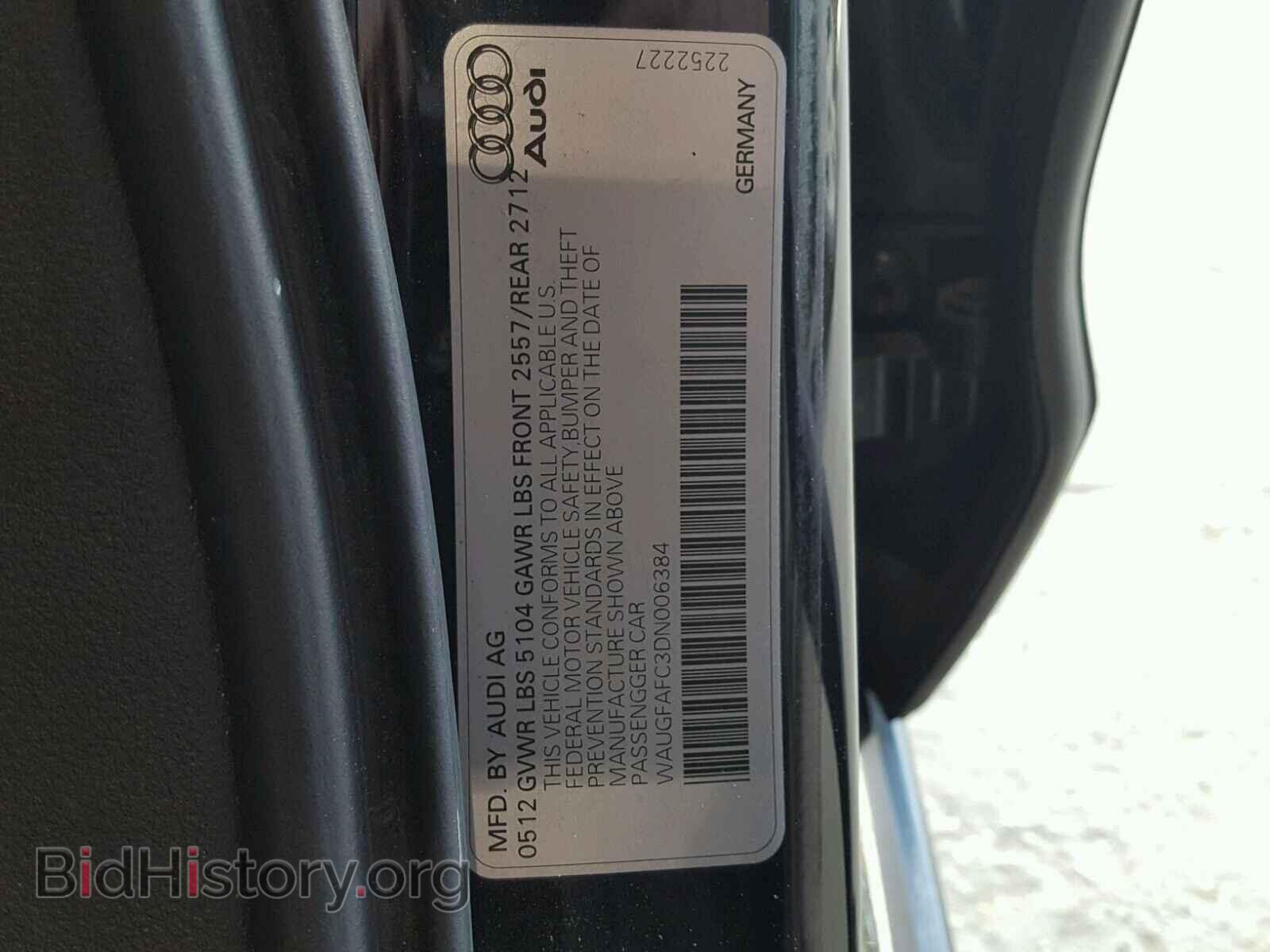 2013 AUDI A6 - VIN: WAUGFAFC3DN006384 - Photo 10