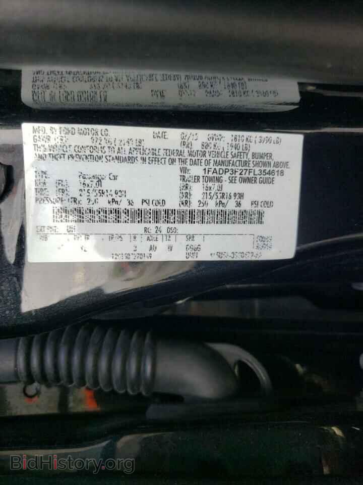 2015 FORD FOCUS - VIN: 1FADP3F27FL354618 - Фото 10