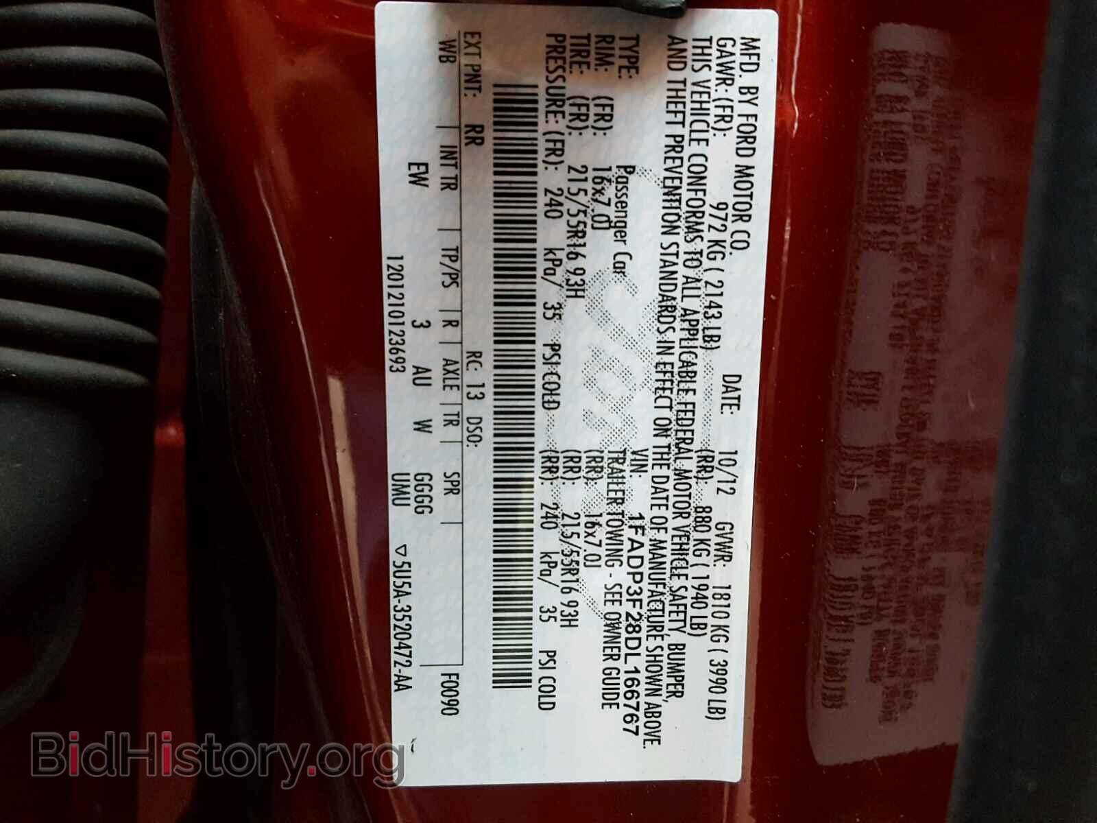 2013 FORD FOCUS - VIN: 1FADP3F28DL166767 - Photo 10