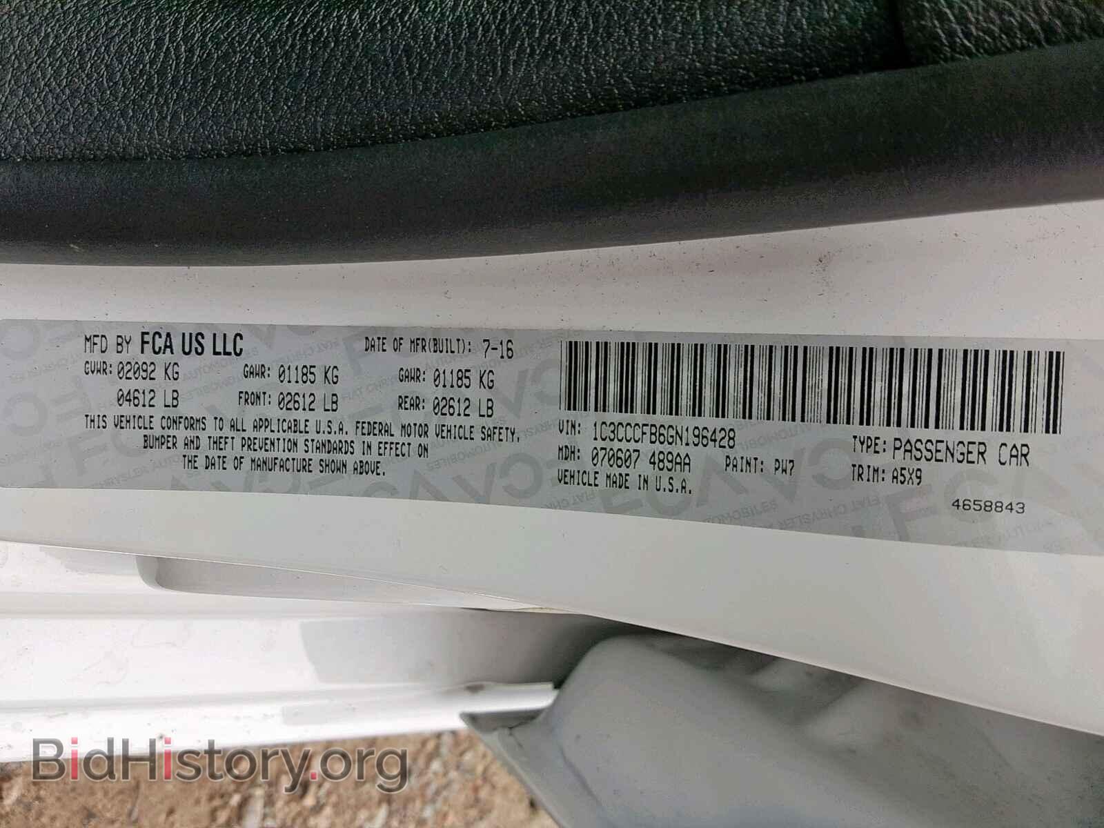 2016 CHRYSLER 200 - VIN: 1C3CCCFB6GN196428 - Photo 10