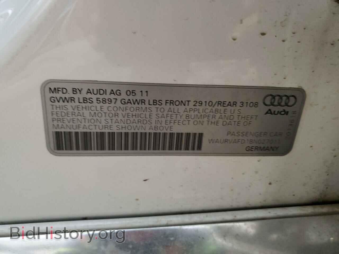 2011 AUDI A8 - VIN: WAURVAFD1BN027011 - Photo 13
