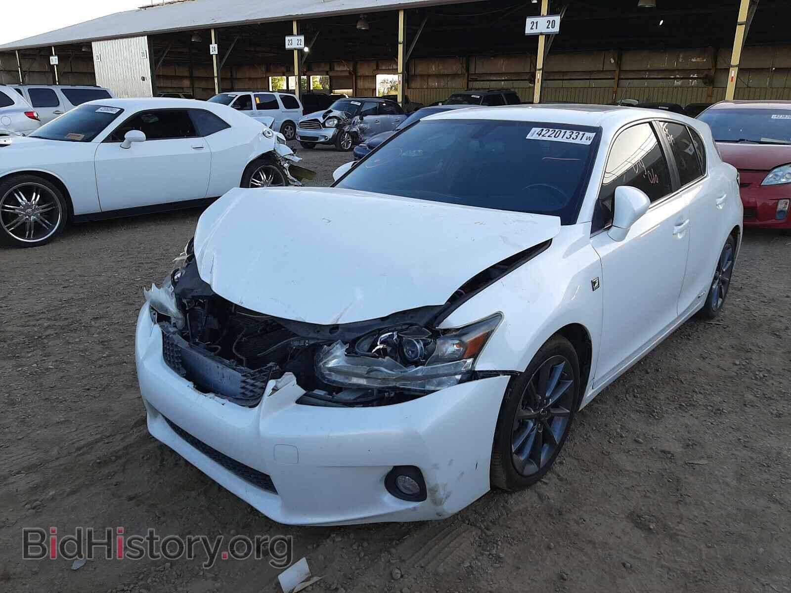 2012 LEXUS CT 200 - VIN: JTHKD5BH5C2099158 - Фото 2
