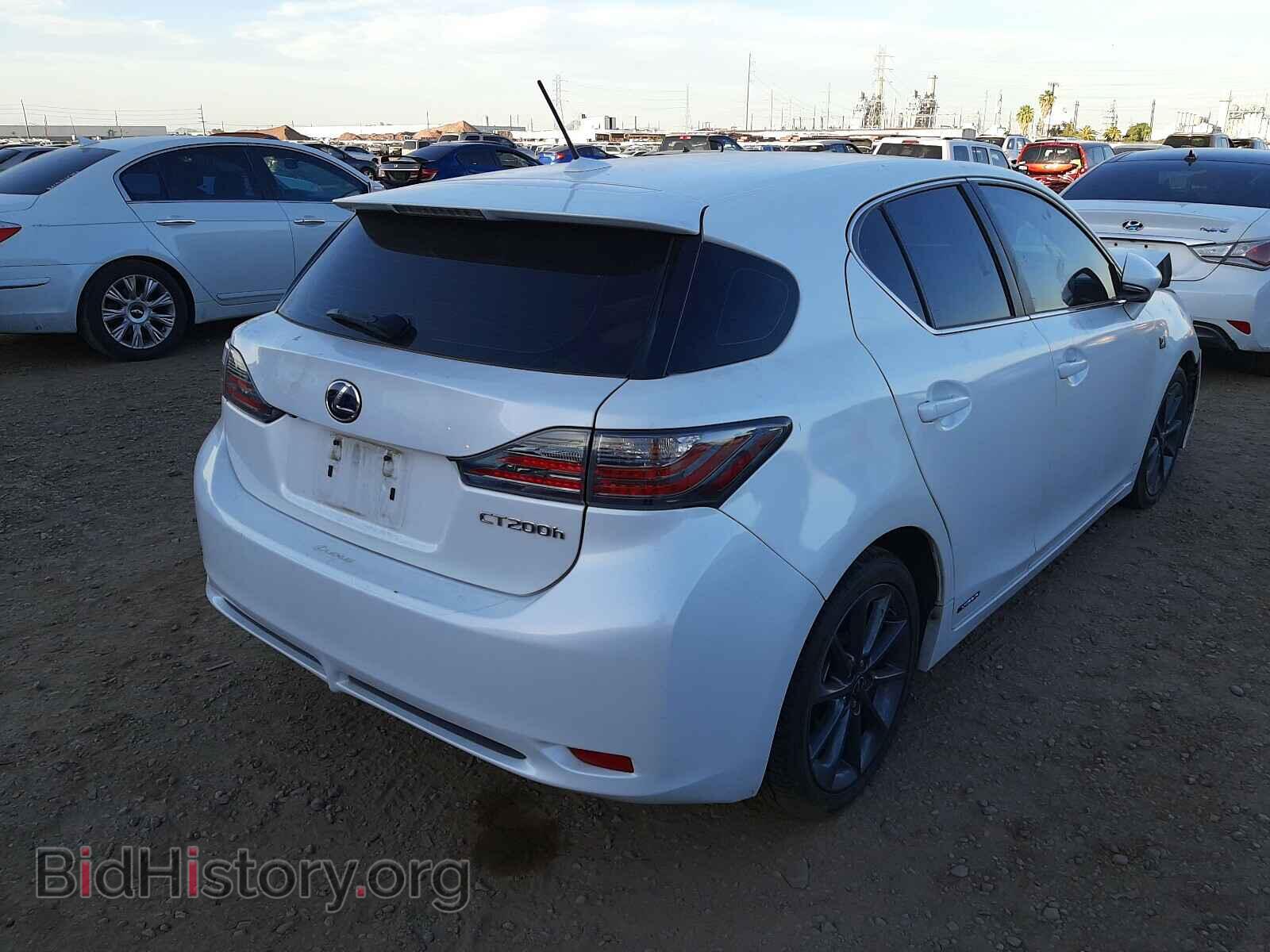 2012 LEXUS CT 200 - VIN: JTHKD5BH5C2099158 - Фото 4